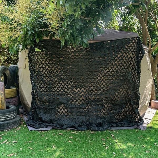 Kamouflagenät Solskydd Skärm Polyester Mesh Insynsskydd För Camping Husbil Uteplats Dekor Vit 3x4m