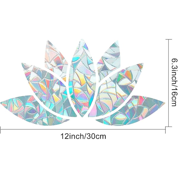 2 størrelser diamant vindusklistremerker varsler fugler glassklistremerker antikollisjonsregnbue sol