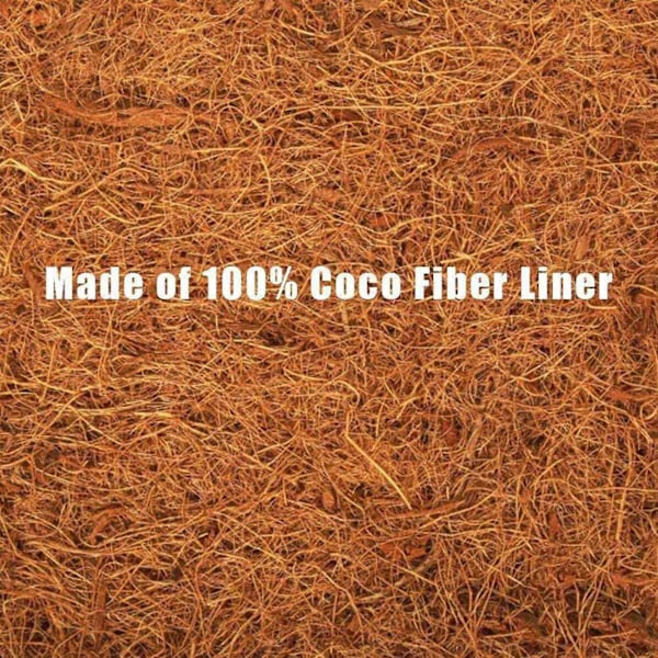4 st runda ersättningsfoder för hängande korg, 12 tum kokosfiber växtkorgfoder för Garde