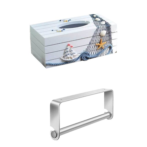 Medelhavsstil Marin Serie Servettlådeomslag Pappershanddukslåda Med Under Cabinet Pappershandduk H