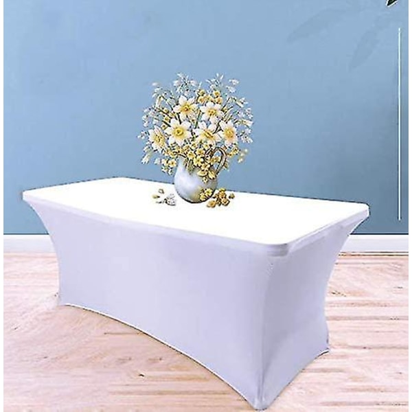 Rektangulär elastisk bordsduk för cocktailbord, bröllopsbord, bar, bankett, fest