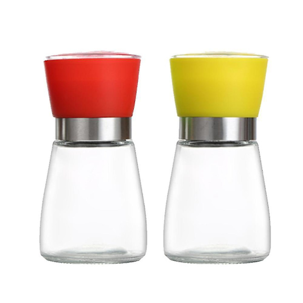 Salt och pepparkvarn set (4 st) - hållbart rostfritt stål