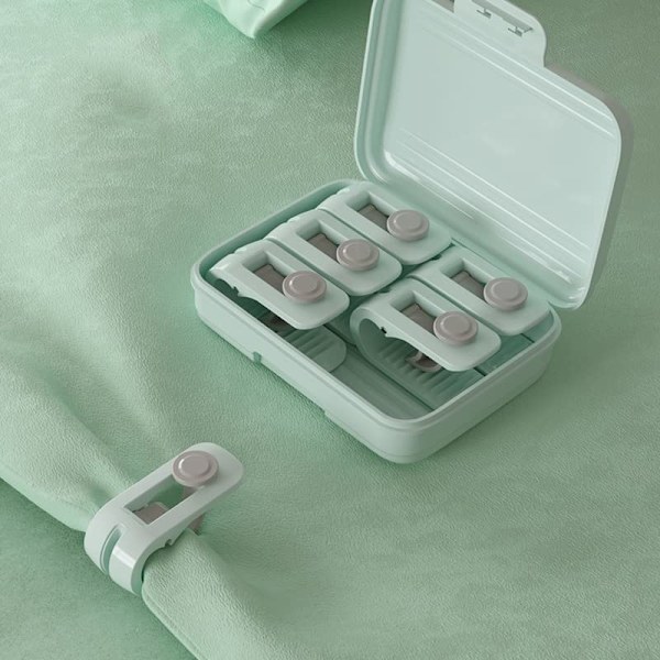 Dynetæppe Clips, 6 stk. Anti-Slip Quiltholder Clips, Bjørn Form Quiltholder Lagen Fasteners Grippers Ingen Pins