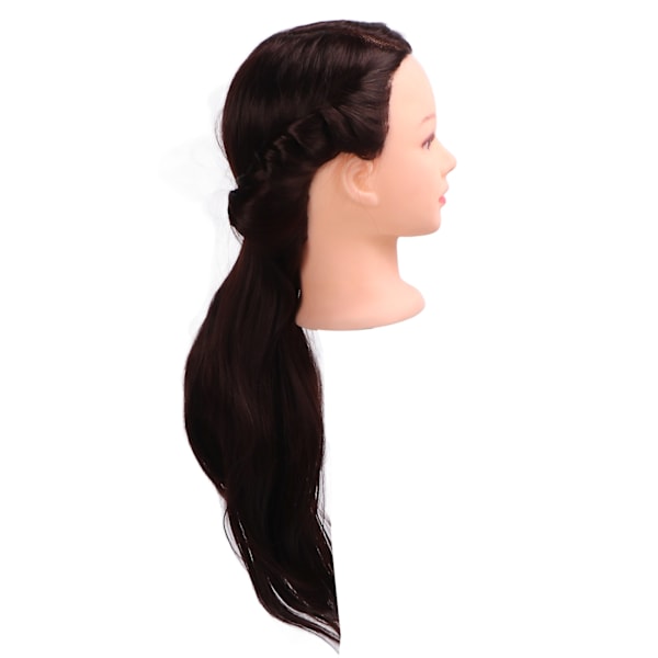 Hårfrisördocka för frisörträning, flätning, styling, med klämma och stativ 1.9
