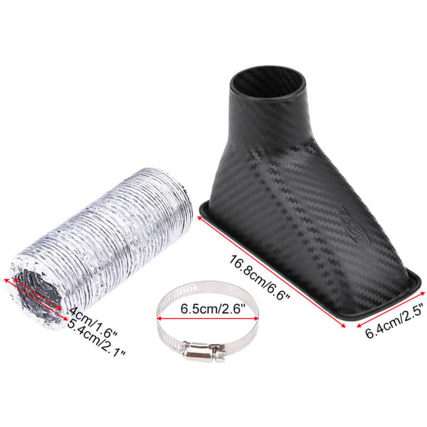 Karbonfiber Bil Turbin Innsugsrør Lufttrakt