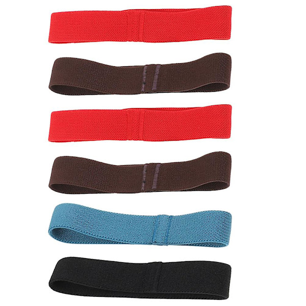 6 stk. Bento Box-stropper, Elastiske frokostboksstropper i nylon, Elastiske frokostboksstropper