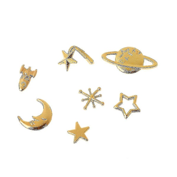 Rymdtema Resin Fyllmedel ihåliga Resin Charms Mässing Epoxi Resin Tillbehör