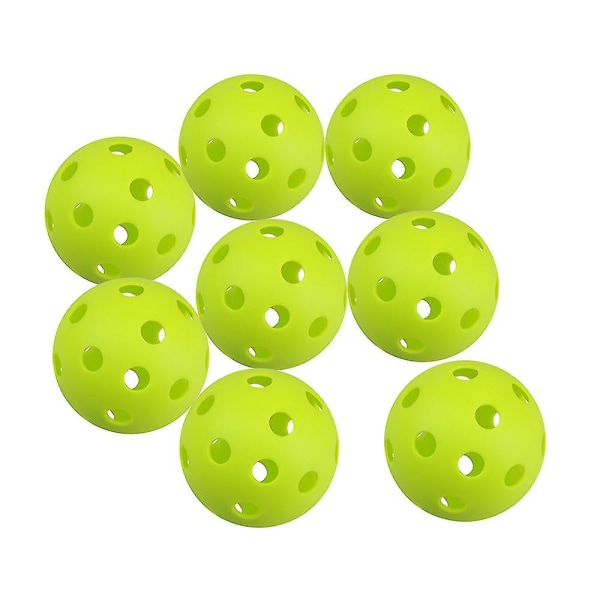 72mm Grøn Microsoft Trænings Baseballs 26-huls Hulbold Weifu Floor Ball 12stk