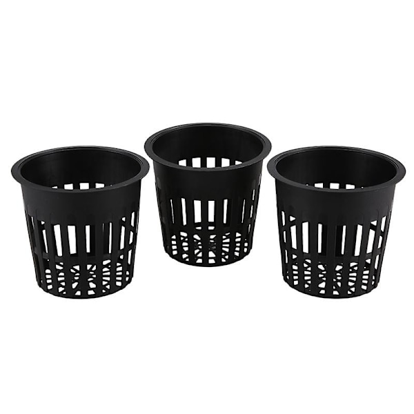 15 stk. 4 tommer netkopper med slidset mesh bred læbe filter plante netpot spand kurv til hydroponics