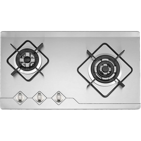 Gasknapp, 4 st metall 6 mm universell silver gasspisadapterknapp kontrollbrytare matlagningskontroll ytlås
