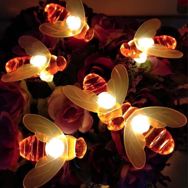 Solcellslampor med LED-bin, 30 LED-lampor, varmvitt, vattentäta utomhuslampor