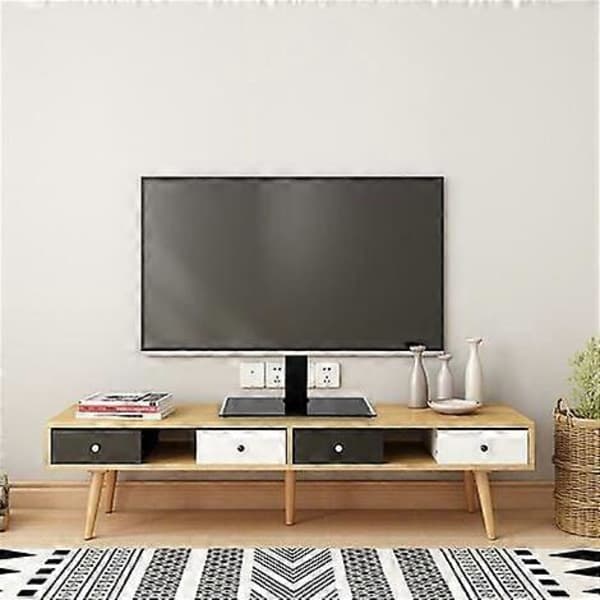 Universal TV Stand for TVs between 32 and 55 inches LCD/LED/Plasma, Adjustable Height and Load Capacity