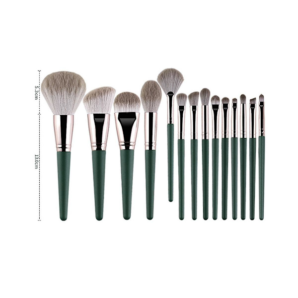 14 stk. Makeup Børster Sæt Fluffy Blød Øjenskygge Foundation Pensel Kvinder Kosmetisk Pudder Blush Blendi