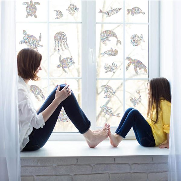 21 st Sea Turtle Window Clings - Förhindra fågelkollisioner