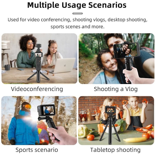 Mini Tripod Lomme Kamera Desktop Stativholder Selfie Sticks Til 3 Gimbal Tilbehør L