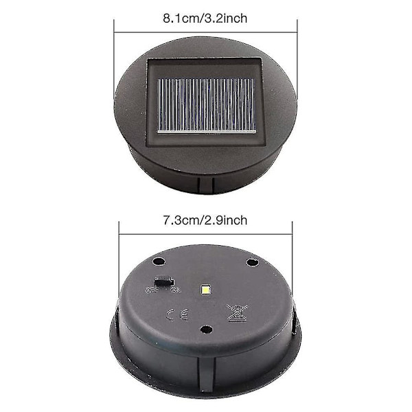 4 st solcellslampor med LED-lampor, solcellslampor, LED-solcellslampor