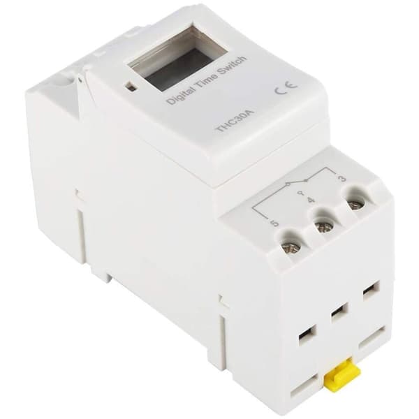 Skena, elektronisk, THC 15A, 220V, digital timer, programmerbar timer för neonlampor