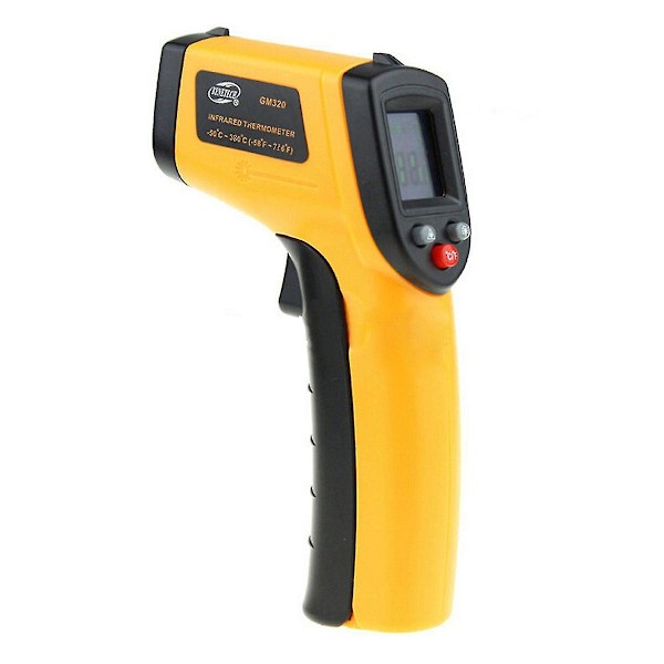 Infrarød termometer, berøringsfri digital lasertemperaturpistol -58f til 716f (-50c til 380c) med LCD-display