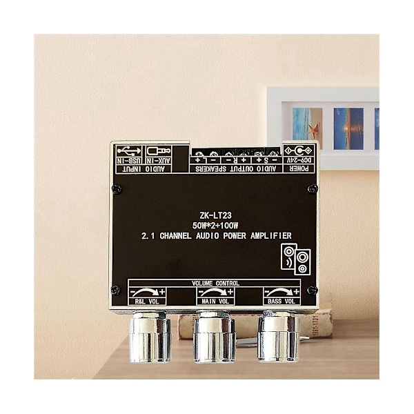 -lt23 5.1bluetooth Power Amplifier Board 50w 2.1channel Amplifier Board Med Kortslutningsbeskyttelse