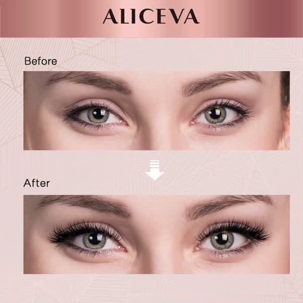 10 par magnetiske øyevipper Eyeliner Liquid & Pinsett Sett