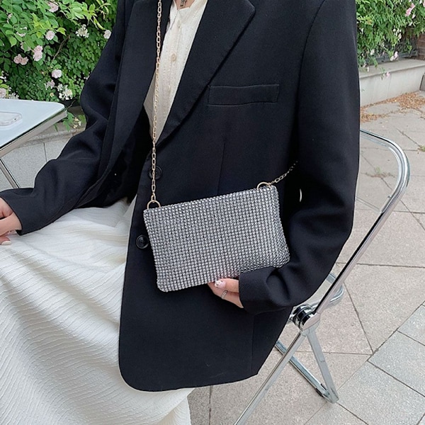 Dame Bryllupsfest Clutch Skuldertasker Håndtasker gold