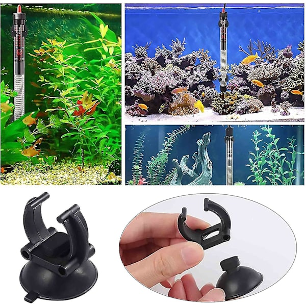 Akvarie Fisketank Sugekopper, Sugeholdere Til Fisketank, Dia Klemmer Til Fisketank(8stk, Sort) -z