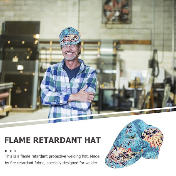 Premium svetshatt Svetsare Flamskyddande skyddande svetshatt (slumpmässig mönster)