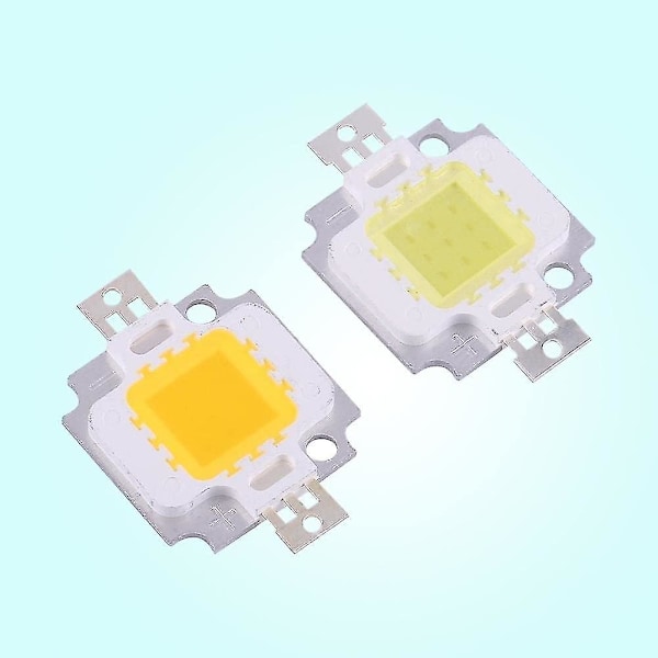 Cob Led -lamppu, 10 kpl 10w Led Cool/white Chip Smd Cob Dc 9-12v Lamppuvalon Vaihtoon