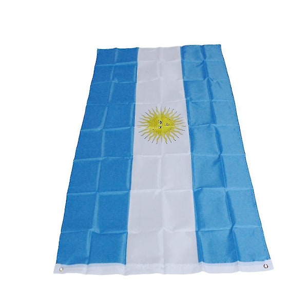 Argentina Flagga 3'x5' Banner Grommets Fade Resistant Kvalitet Premium Kvalitet