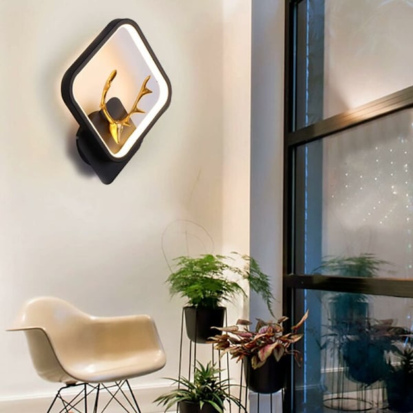 16W LED Vägglampa - Modern Spotlight för Sovrum & Badrum (Varmvit)