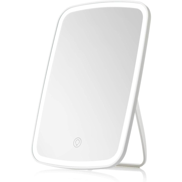 Makeup Mirror Touch Screen Dressing Table Mirror With Led Brightness Adjustable Portable Usb Rechargeable