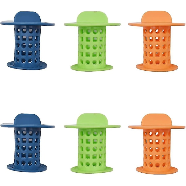 Badekaravløpsfilter for hår, plast avløpsbeskytter holdbar badekaravløpsfilter dusjproppfilterfelle blokkeringsstopper hårfilter for