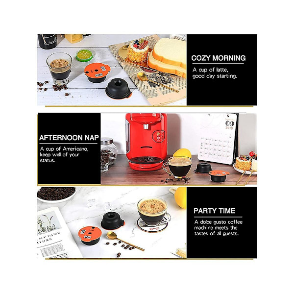Återanvändbara Kaffe Kapsel Pods Påfyllningsbar Filter Maker Pod Kaffe Kapsel Pod Ersättningsdel 18