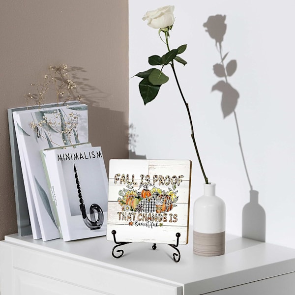 Høstdekor til Thanksgiving - Change Is Beautiful Plaque