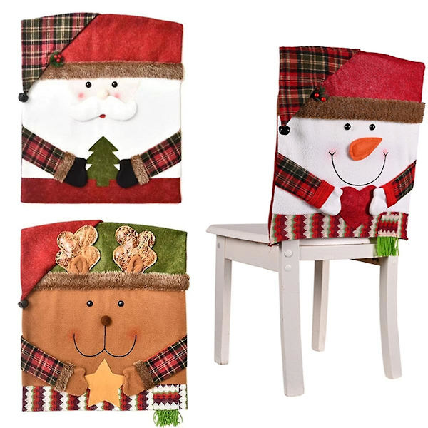 Juldekoration Stolsset, Pallset, Ny Leksaksstolsöverdrag, Dekorativ Dekoration, C