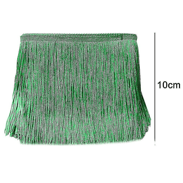 10m sytråd med frynser - Frynser med kvast 15cm / 10cm bredde til skjørt, brudekjole, lampeskjermdekorasjon