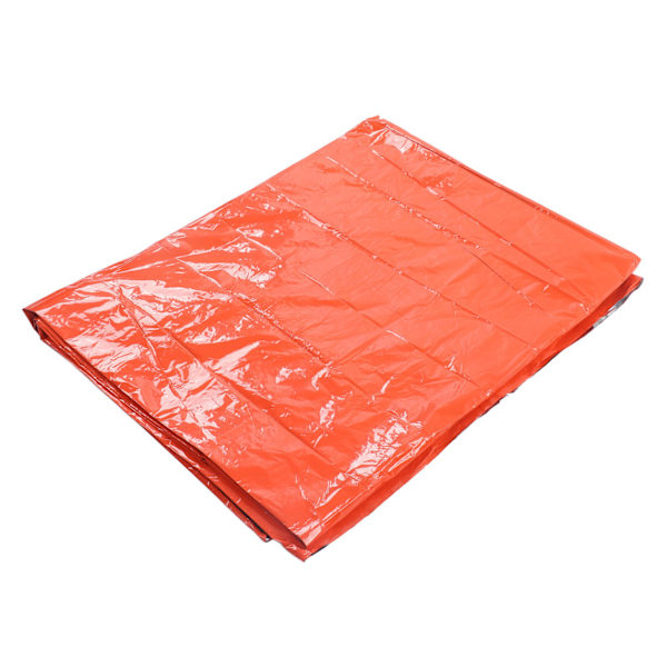 Tält Nödskydd Övernattning Skyddande Enkellager Varmt Aluminiumtält med Armband för Jordbävningshjälp Orange 0.3