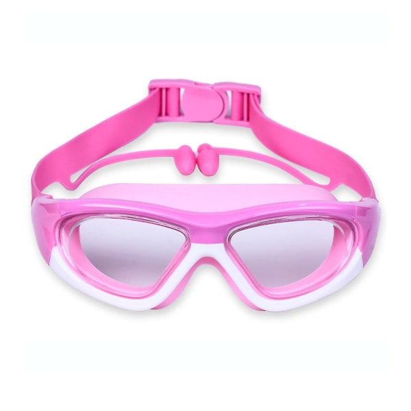 Kids Swim Goggles Anti Flog No Leaking Tempered Swimming Glasses With Earplugs