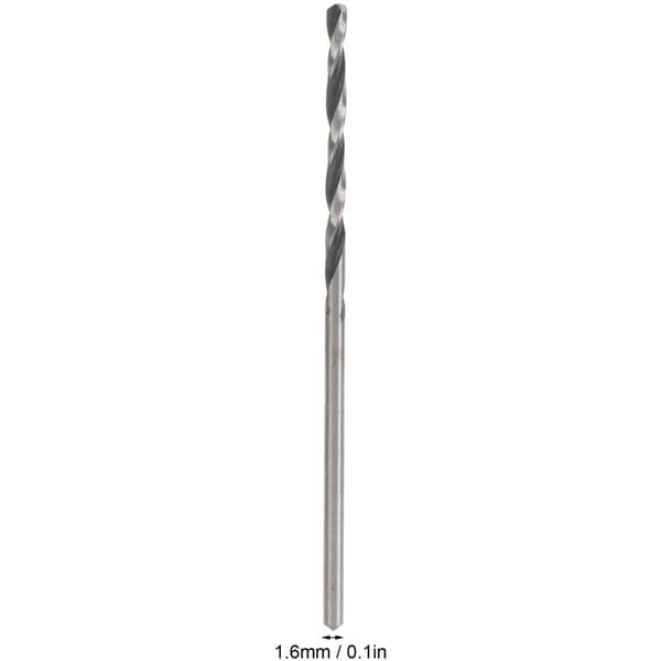 10 stk. HSS lige skaft spiralbor Power Tools lige skaft slibeproces 1,6 mm borediameter