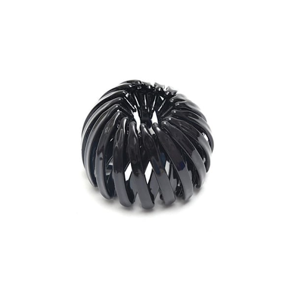 Fågelbo hårklämma, hästsvanshållare, fågelbo hårband Bright black