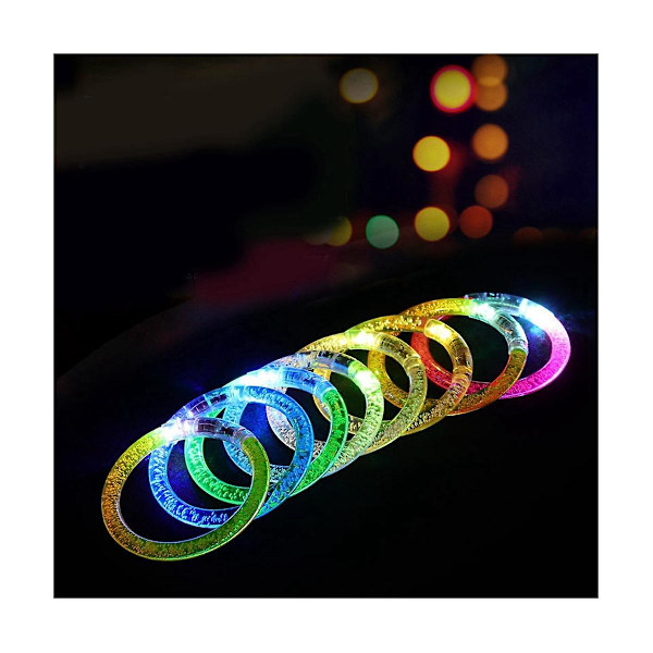 Pakke med 40 LED-armbånd, der lyser i mørket, til fester