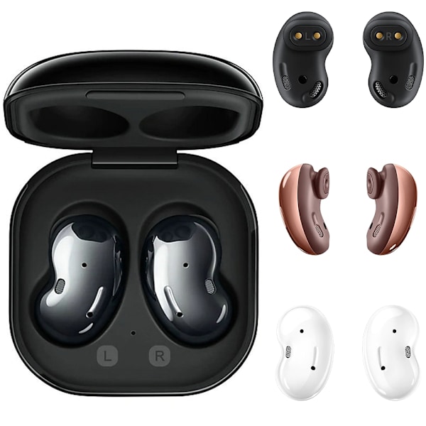Används för Ga-laxy Buds Live Trådlösa Bluetooth Hörlurar & Laddningsfodral White