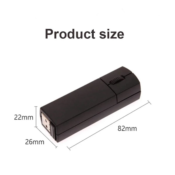 Dual-mode trådløs Bluetooth Mini-mus opladning egnet til ///laptop Mini-mus sort