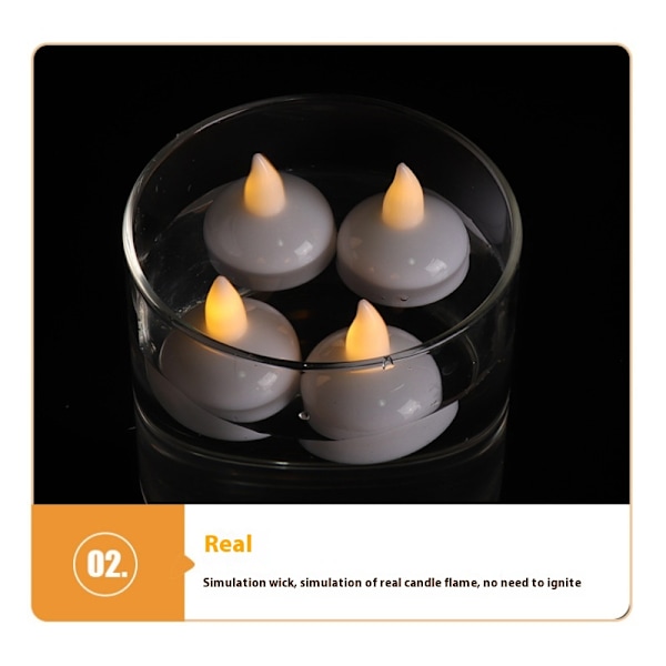 12pcs yellow Tea Lights Candles, Long Lasting Fake Candles, Flameless LED Tea Lights, Candles（4 * 3.8cm）