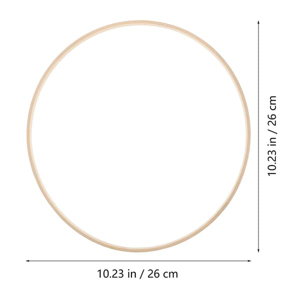 12 stk 26 cm drømmefanger DIY ringer runde bambusramme håndverk materialer