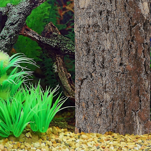 2 stk Terrarier Reptiler Kork Reptil Soling Plattform Reptil Tank Brett Terrarium Bark Dekor
