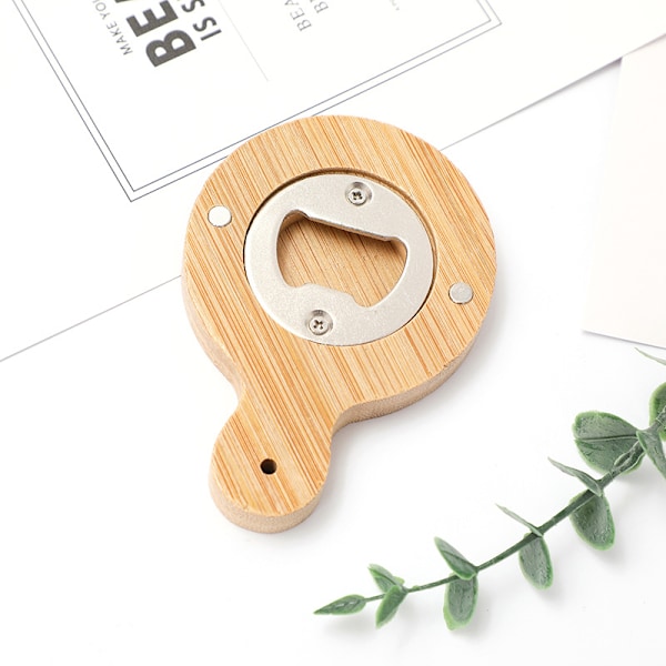 Flasköppnare Vindispenser Magnetisk Flasköppnare Ölflasköppnare Special Kylskåpsmagnet Bambu Kylskåpsmagnet Flasköppnare