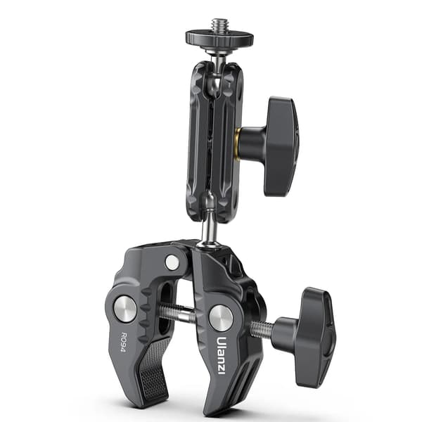 Mångsidig Super Clamp Ball Mount Clamp Dubbel 360° Roterande Kula
