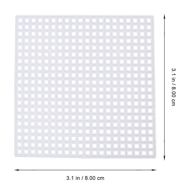 50 stk. Mesh Plastic Canvas Sheets Cross Stitch Syning Plastic Canvas Sheets til Broderi Akryl Garn Håndværk Strik og Hækle Projekter DIY Coaster