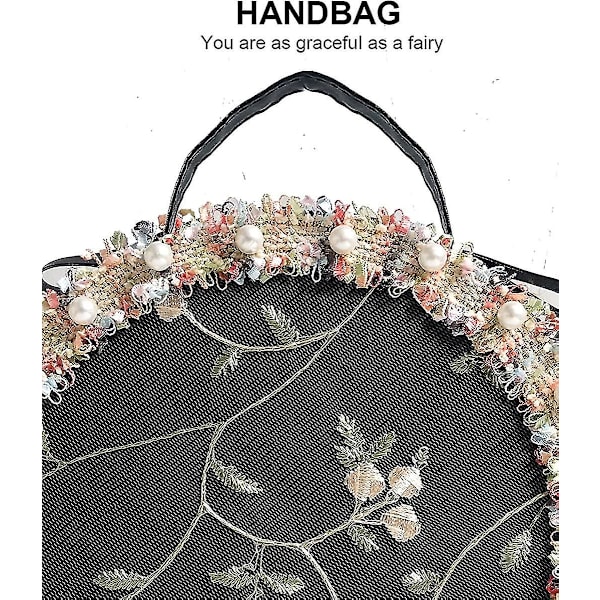 Lille pigers søde pung blonde håndværk med blomster prinsesse håndtasker skulder crossbody taske til småbørn børn